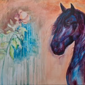 Oil Painting of A horse called Courage